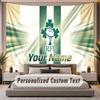 Custom Name Text Tapestry Ireland Rugby Personalized Polyester Wall Tapestry For Bedroom And Room