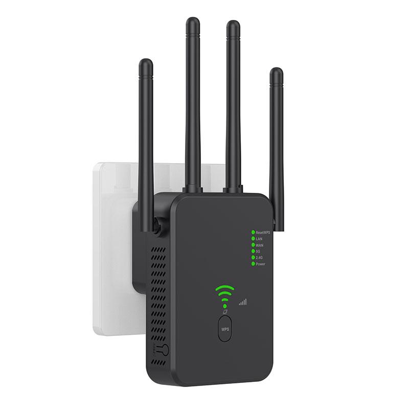 U10 Wifi Repeater Dual Band 2.4G/5G Wifi Router 802.11ax 300/1200Mbps Wireless Network Signal Repeater