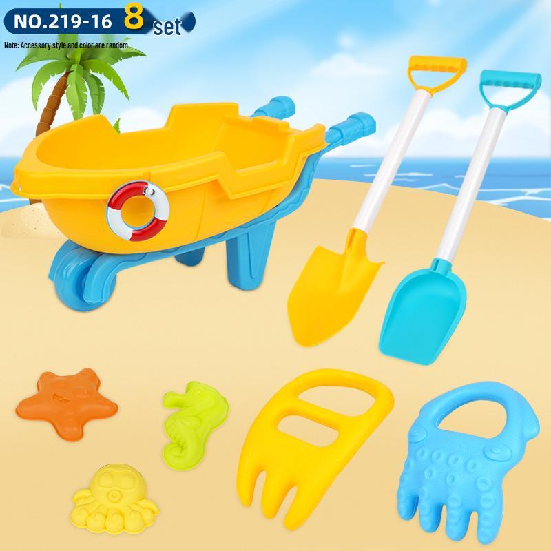 Children's Beach Sand Toy Set with Trolley
