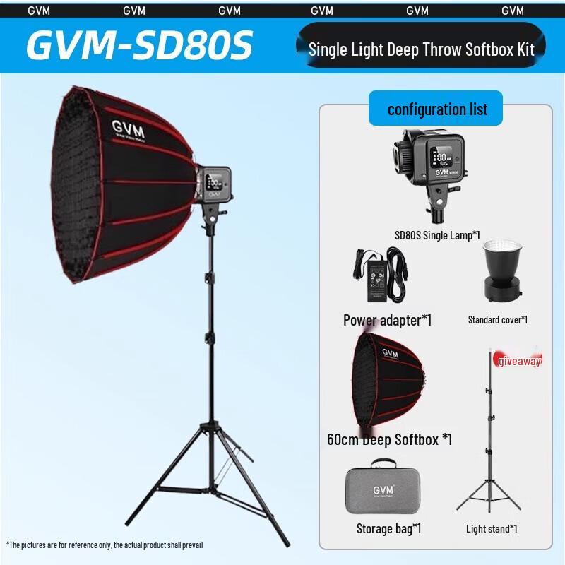 GVM SD80S Portable LED Fill Light