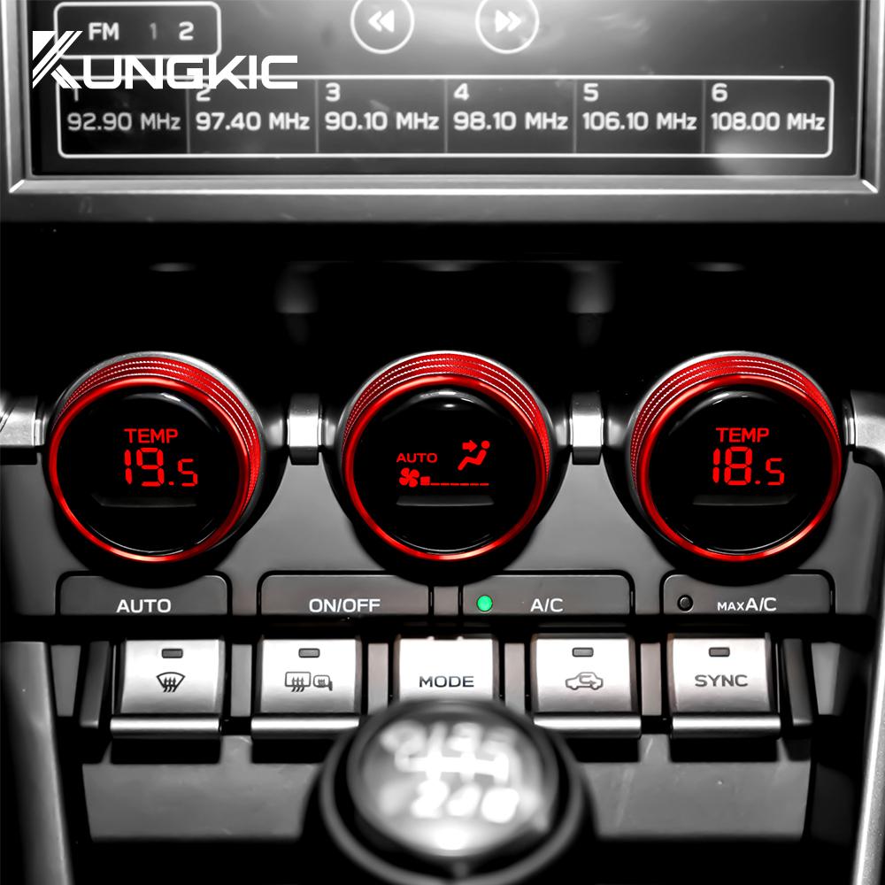 AC Switch Rings For Subaru BRZ GR86 2025 2025 2025 2025 AC Adjustment Knob Cover Navigation Audio Knob Interior Accessories Trim