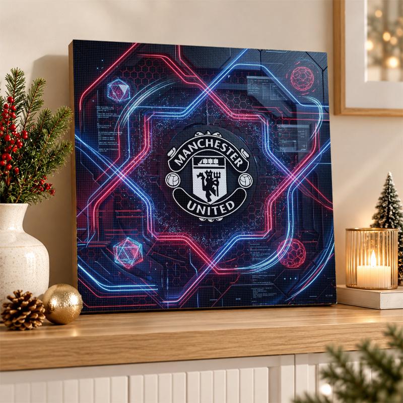 Sada pro diamantové malování Manchester United 5D plný vrták DIY diamantová mozaika Nástěnná malba Domácí dekorace