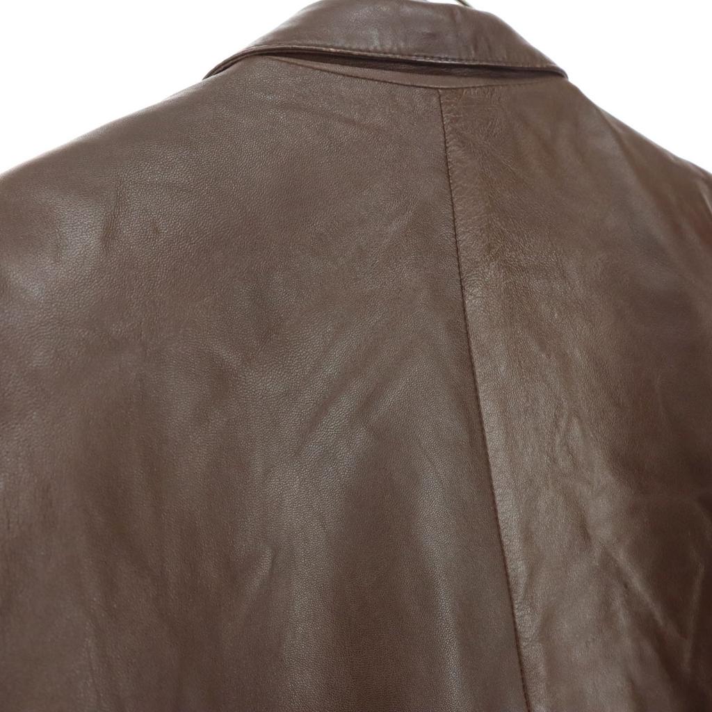 Jubian Long sleeve leather jacket M Brown Men's Used