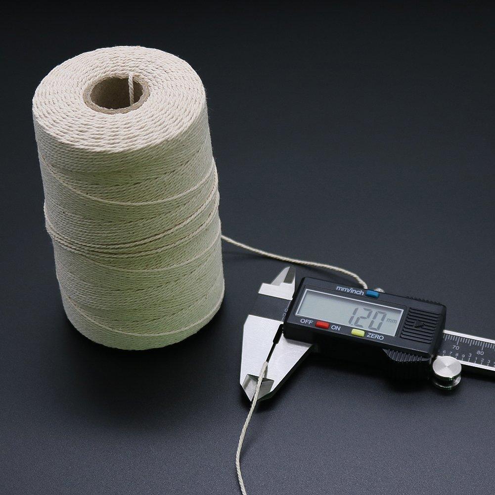 Tenn Well Cotton Rope 300M Durable Tying Thread for Crafts Macrame Bonsai Gardening Art Decorations Beige