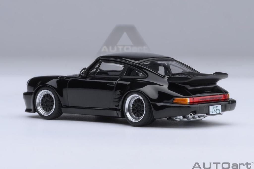 AUTOart 1/64 Scale Porsche 911 (930) Turbo "Wangan Midnight" Blackbird (Volume 1 Specification) Finished Model 20636