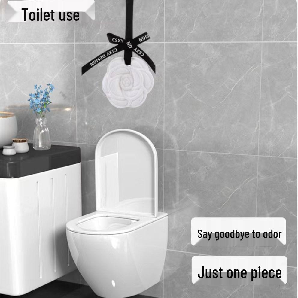 Camellia Gypsum Aroma Diffuser: Hanging Ornament for Wardrobe & Car Fragrance