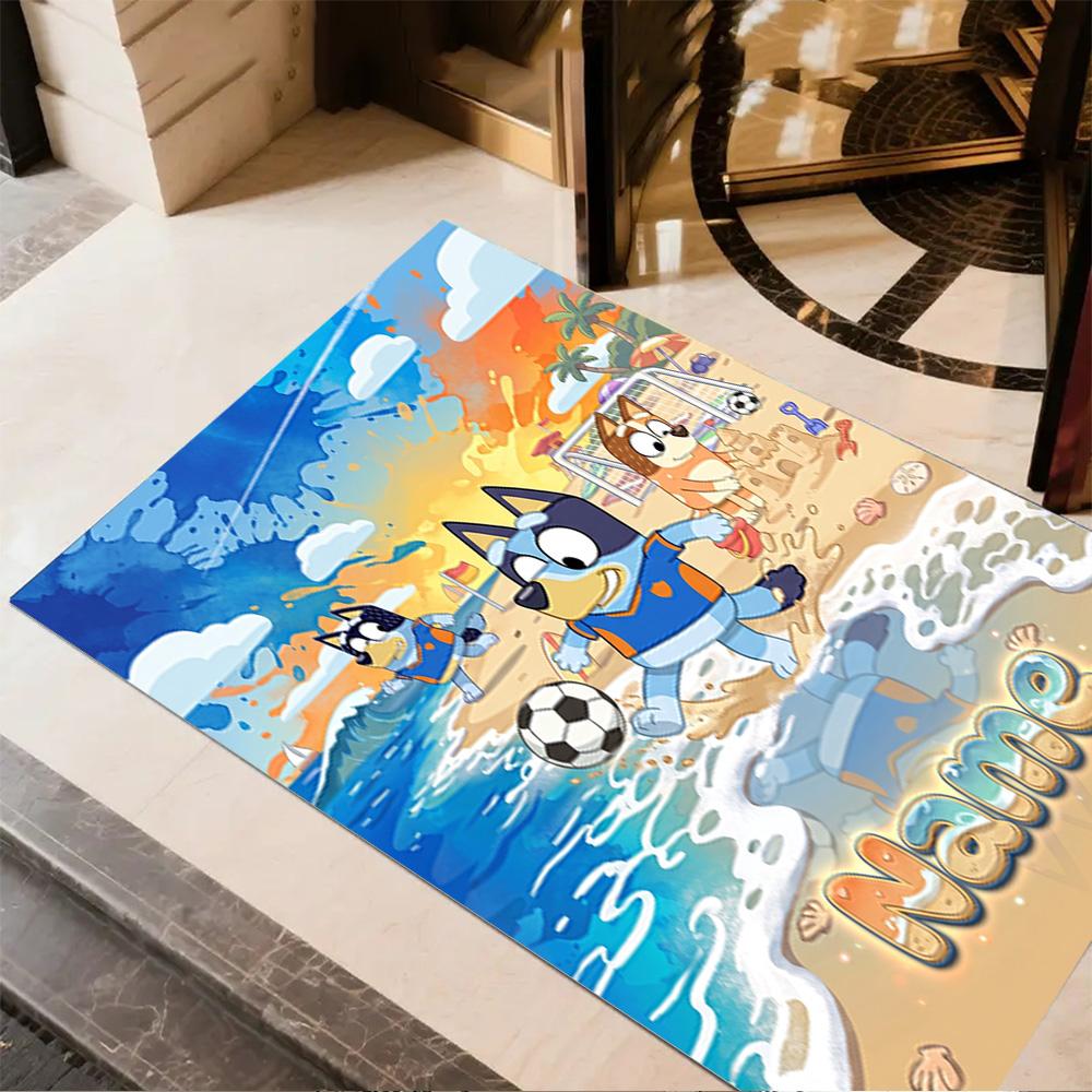 Rainbow Sports Party Personalized Name Carpet Design for Bedrooms Decorate room Living Rooms Game Room Antislip Carpet Office home decor