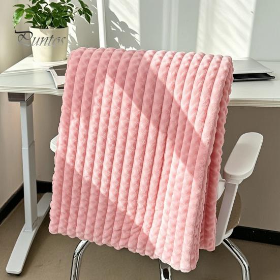 Thermal Insulation Blanket for Autumn Waffle Textured Fleece Throw Blanket, Solid Color Milk Flannel Grid Cut Warm Plush Couch Soft Cozy Bed