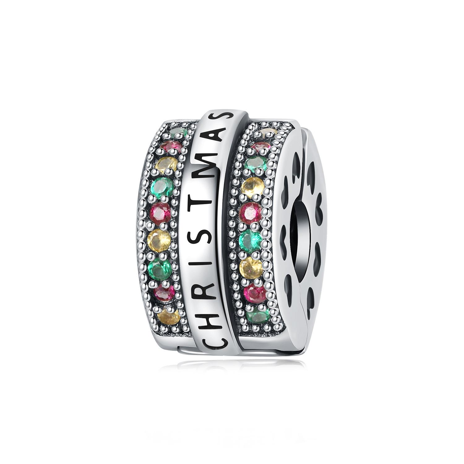 

Copper Merry Christmas Festival Charms Positioning Buckle For Original Bracelet Diy Jewelry Fine Gifts Accessory