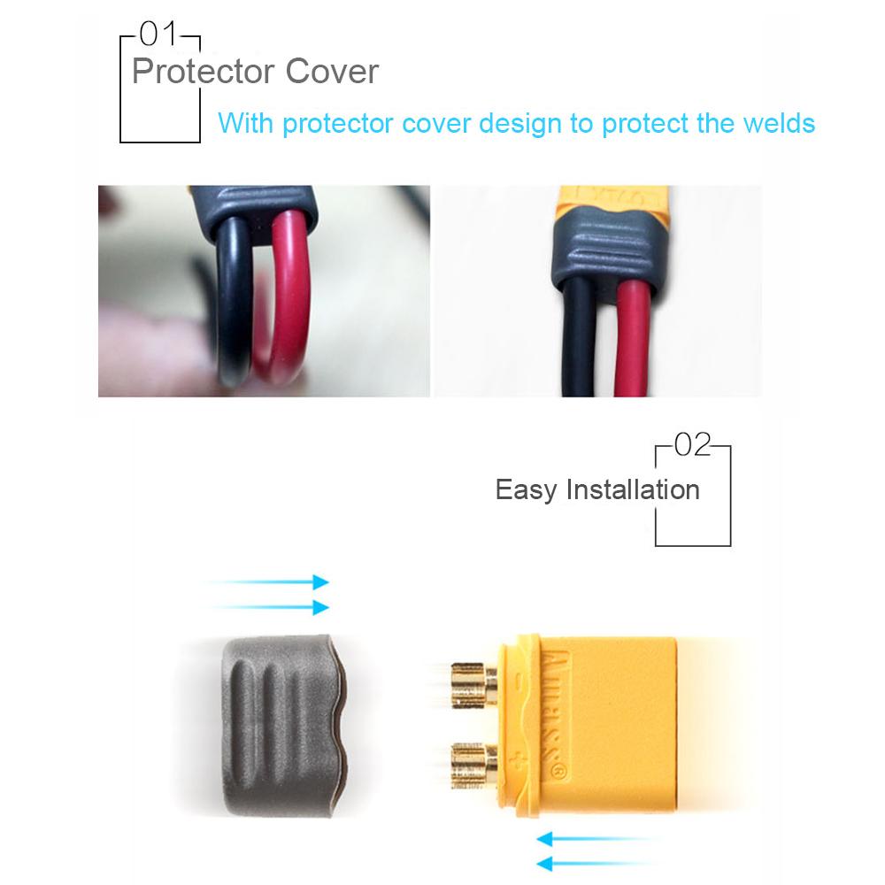 10 Pairs AMASS XT60 Plug Connector Male Female Set for Racing Qua opter Multirotor Airplane