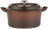 Ishigaki Sangyo Bon Bonaire Cocotte 22cm Brown Iron Casting China ABVB518