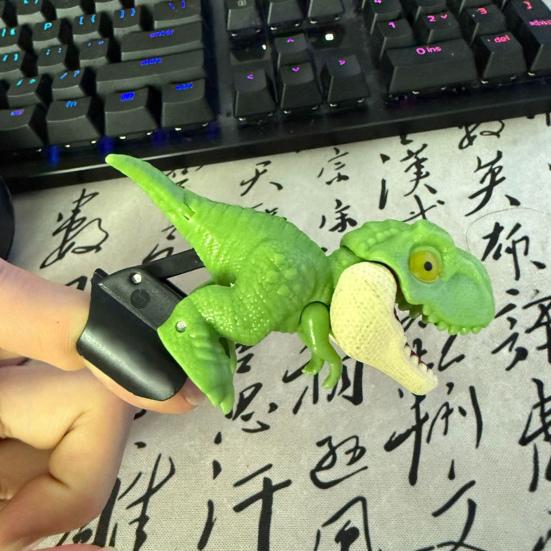 Dinosaurierspielzeug Mini Cartoon Tier Finger Hand Biss Spielzeug Niedliche Tyrannosaurus Rex Pterodactylus Figuren Interaktives Rollenspielzeug
