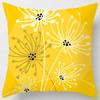Fashion yellow decorative pillowcase, living room sofa office seat waist cushion  cover  aesthetic home decoration
