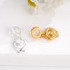 S925 Sterling Silver Painted Luck Bead DIY Jewelry Accessories with Water Knot Design and Handmade Braided Rope