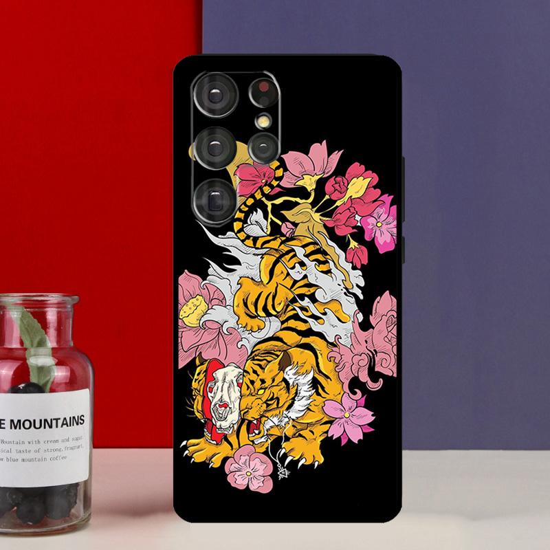 Fashion Animal Tiger Art Funda Case For Samsung Galaxy S25 Ultra S9 S10 S20 S21 FE S22 S23 Plus S24 Ultra Phone Cover