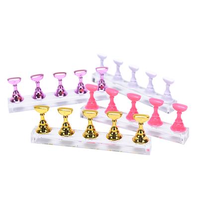 1 Set Nail Holder Practice Display Stand Acrylic  Showing Shelf