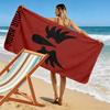 Custom Name Blood Angels Print Beach Towel, Large Soft Quick Dry Towel for Beach Camping Swimming