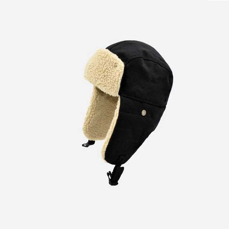 2020Warm Bomber Hats Earflap Russian Hat Men Women Ear Flap Winter Hat Windproof Cycling Skiing Winter Snow Hats