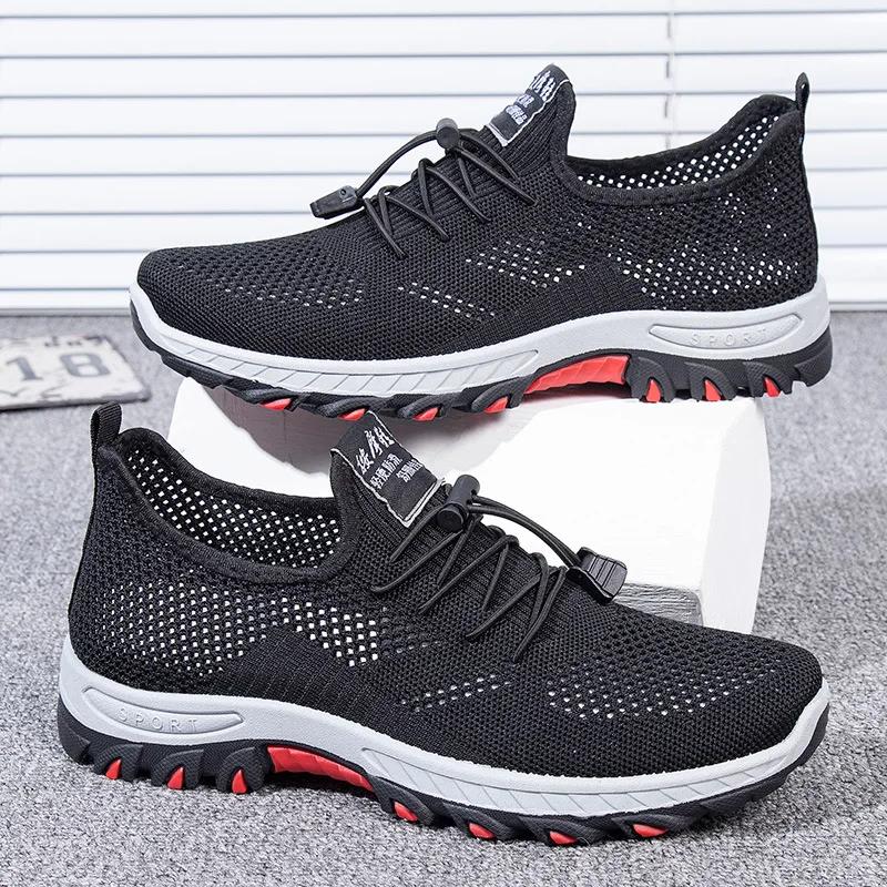 

Anti Slip Wear Resistant 2026 Summer New Men s Breathable Shoes Dad Elderly Casual Sports Walking Running Shoes 39