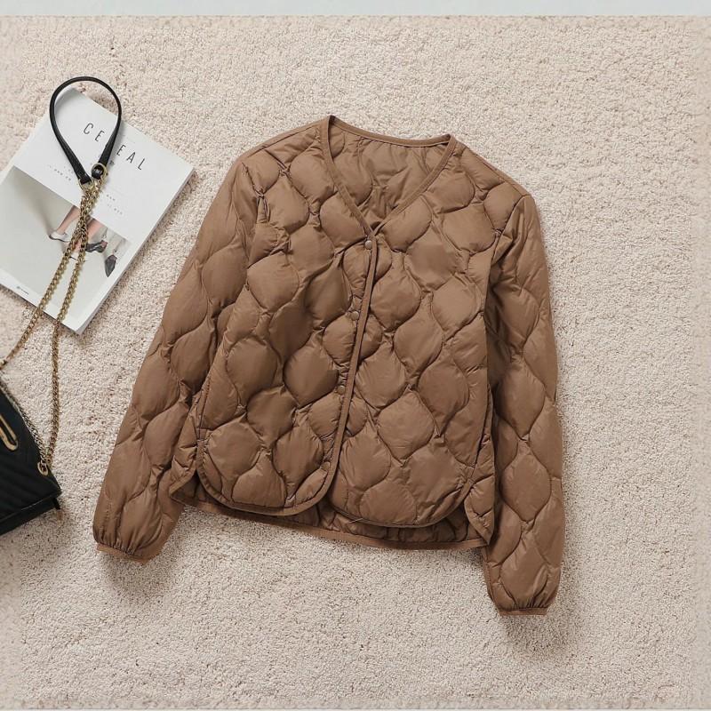 Womens Lightweight Short Down Vest No Collar Slim Fit Outerwear Urban Commute