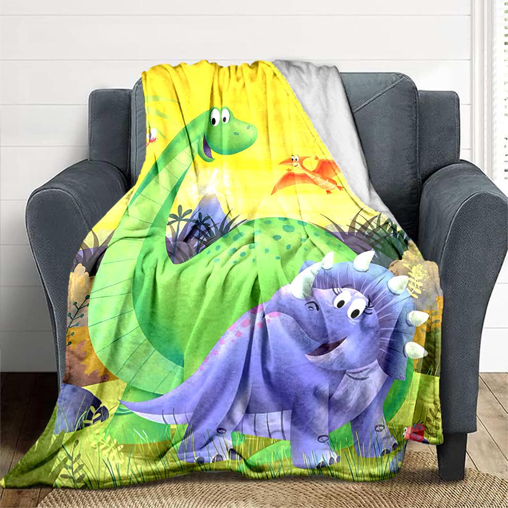 1pc Dinosaur, Prehistoric Blanket Lightweight Flannel Blanket Throw Blanket For Sofa, Bed, Travel, Camping, Livingroom, Office yy251015150