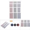 Fishing Lure Artificial Fish Eyes Fishing Hook Crafts 3D Animal Fish Eyes 183pcs Size 1
