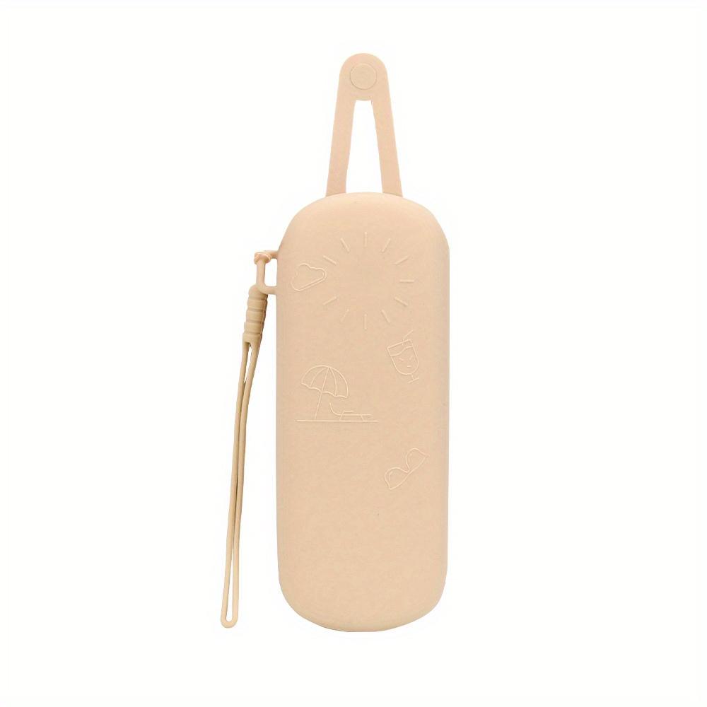 Ultra-light Soft Silicone Glasses Case With Hand Strap Travel Sunglasses Cover Anti Scratch Dustproof Glasses Protective Cover