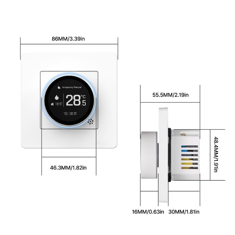 Home Thermostat Knob Bedroom Temperature Management Brass Thermostat Knob Energy Efficient Device for Underfloor Heating