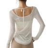 High-End Slim Fit Long Sleeve Yoga Top - Breathable Fitness Wear for Pilates