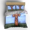 Cartoon Dachshund Holding Heart. Bedding Sets Duvet Cover Sets Duvet Covers Pillowcases(1 * Duvet Cover 2 * Pillowcases Without Duvet Insert)