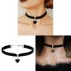 Gothic Jewelry Heartshaped Cross Pendant With Chain For Men Women