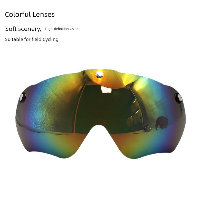 Gub K80 plus Mountain Bike Helmet Magnetic Transparent Lens Yellow Night Vision Gray Dazzling Goggles