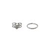 Korean Style Retro Peach Heart Adjustable Ring – Women's Fashion, Trendy Love Heart Index Ring