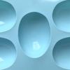Easter Egg Silicone Mold 5 Cavity Egg Shape Easter Baking Mold Non-Stick Chocolate Mold Freezer Safe Mold for Jelly Ice Cream Candy Dessert