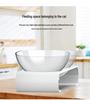 Pet Cat & Dog Transparent Double Bowl - Angled Food & Water Feeder with Neck Protection