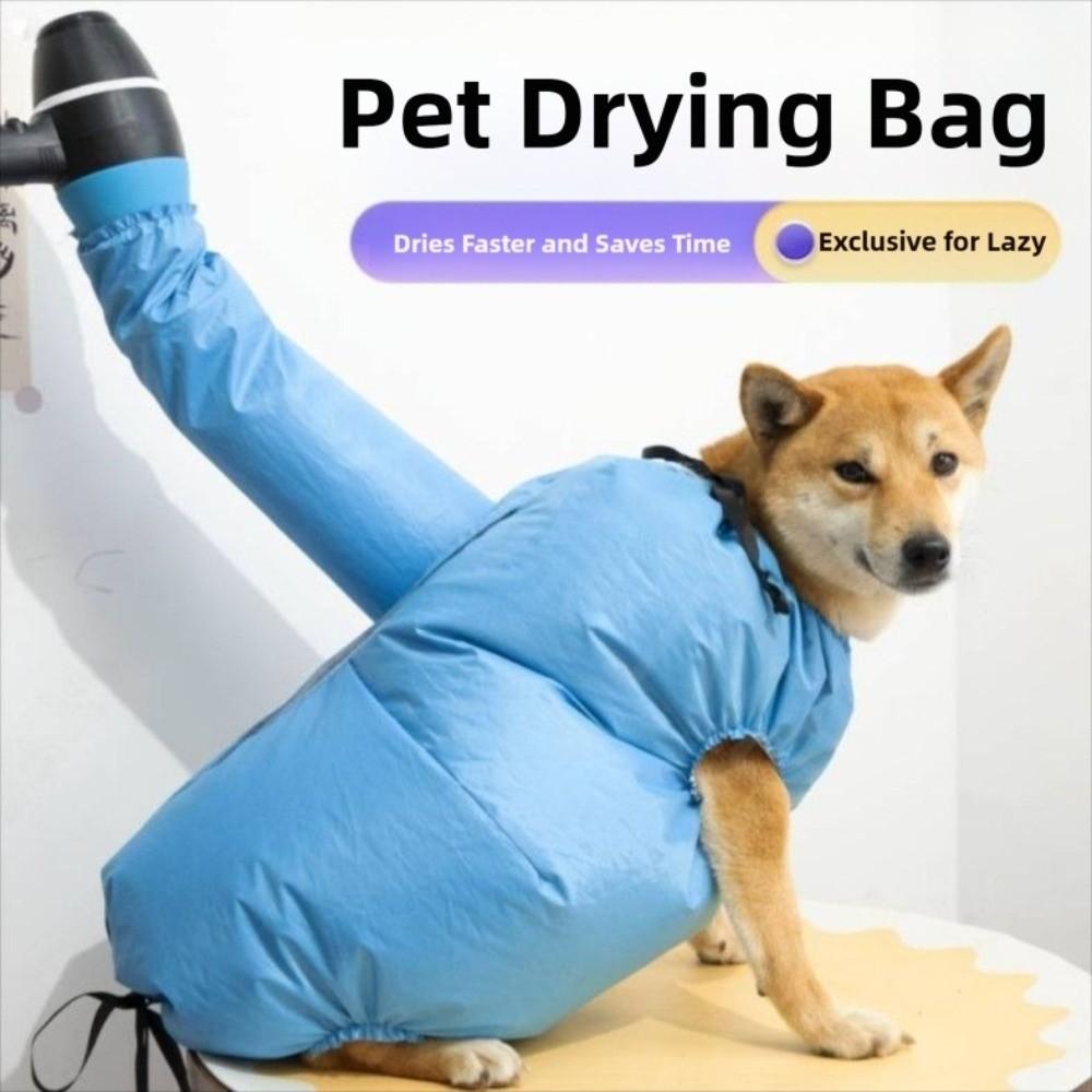 Quick Drying Pet Drying Bag Foldable Pet Hair Drying Clothes  For Dog Blowing Cat Bathing