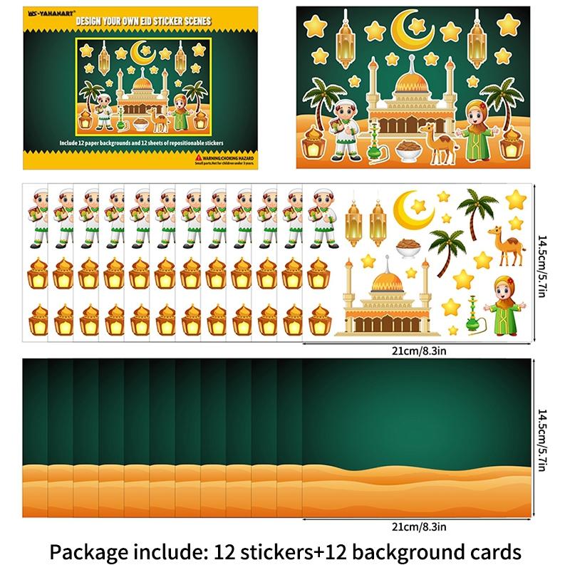Ramadan Decorations  Ramadan Stickers Temporary Tattoo Sticker Muslim Party Supplies Ramadan Mubarak Accessories