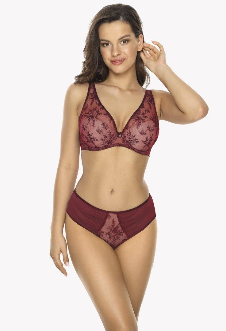 

Biustonosz push-up bralette Gaia BS 1032 Jenny Bordowy Gaia