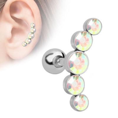Kraakbeen Helix Tragus Staafje Tragus Opaal Roestvrij Staal Kraakbeen Stud Oorbellen Piercing Oor Nageltje Helix 16G