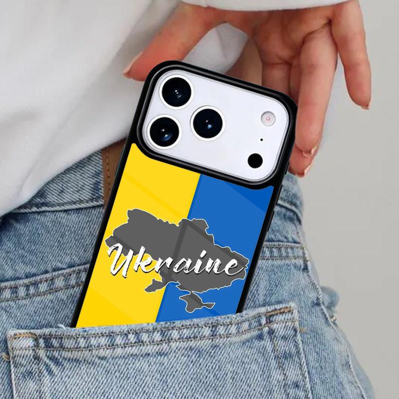 U-kraine Flag Soft Phone Case for iPhone 17ProMax 12 13 14 15 16e 17 Pro Max Plus Air Cover