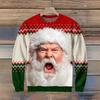 Herren Weihnachts Pullover mit bedrucktem Kragen