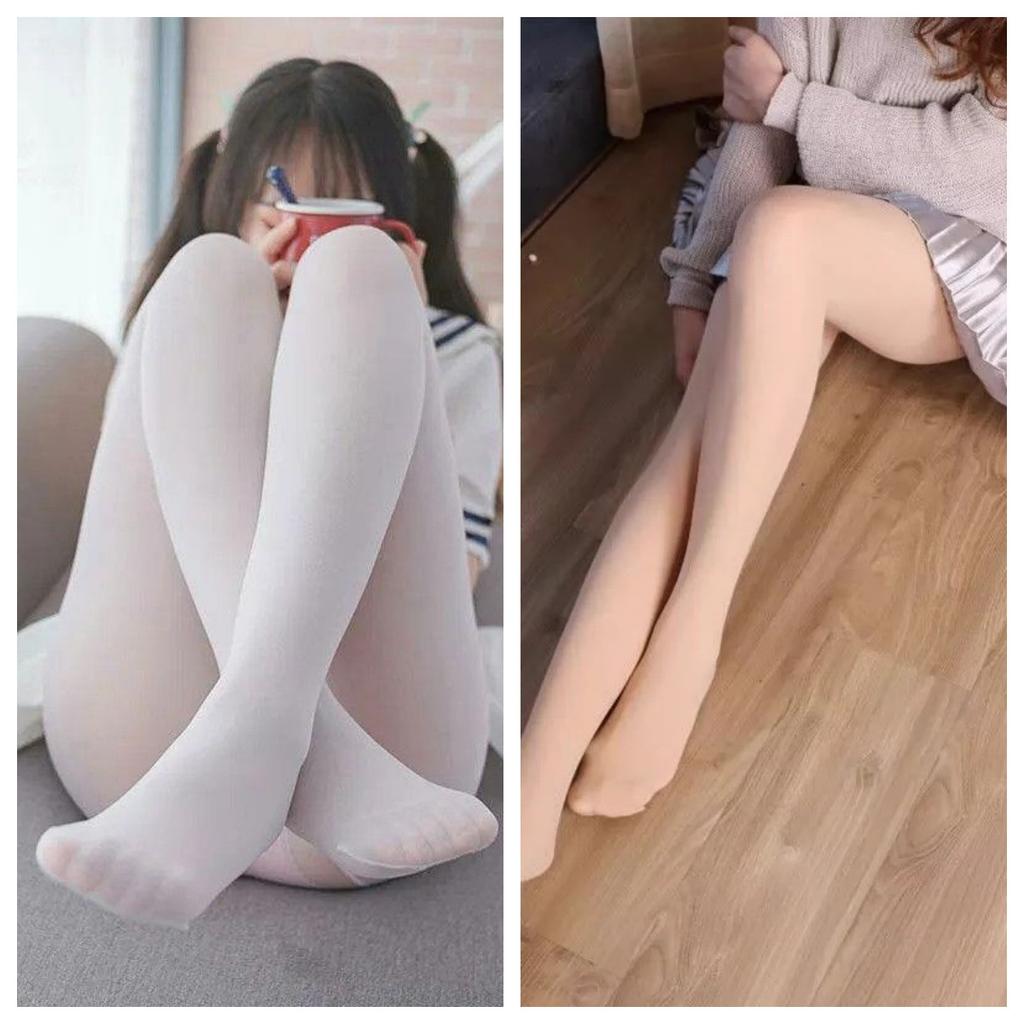White Stockings Pure Desire JK Japanese Loli Stockings Socks Spring and Autumn Velvet Pantyhose Sexy