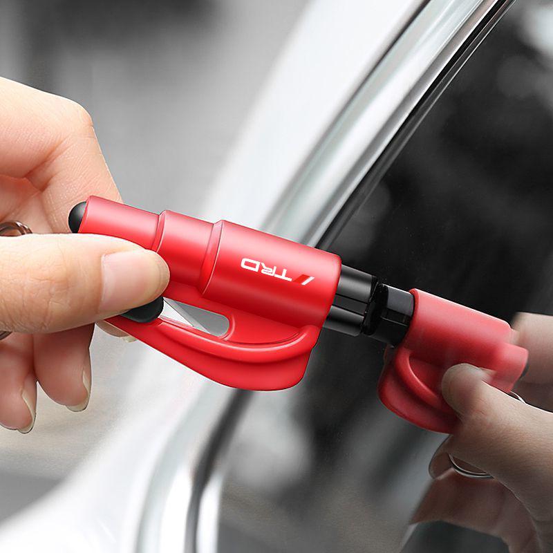 2-in-1 Car Tools Car Safety Hammer Window Breake Life Saving Seat Belt Cutter for Toyota Trd GR Corolla Yaris CHR Avensis Camry Land Cruiser