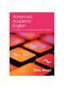 The Advanced Academic English : A Handbook for University Writing with Glossary Book