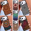Indian Pattern Mandala Phone Case for iPhone 16e 15 14 13 12 17 Pro Max Plus Air 17pro Cover Coque