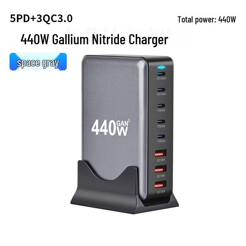 200W High-Power Multi-Port GaN Charger with PD100W Fast USB Charging for Mobile Phones