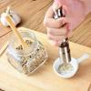 1pc Hand Driven Metal Pepper Grinder/Salt Mill&Muller Portable Thumb Push Aluminium Case Stainless Steel Core