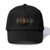 1pc Leaves Print Baseball Cap for Adults,Minimalist Retro Style Casual Soft Adjustable Dad Hat,Perfect As Gift