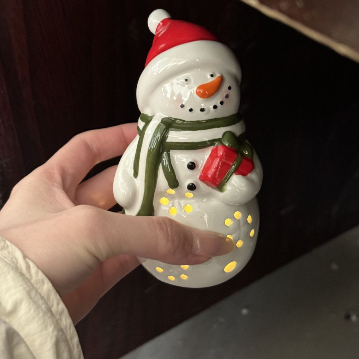 

Рождественский Подарок Украшение Снеговик Ночник Настольные Декоративные Аксессуары Атмосфера Рождество Снежинка Свет Домашний Подарок Snowman Night Light