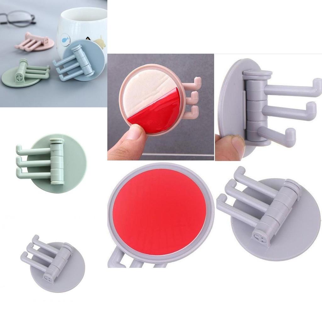 Versatile Rotatable Seamless Adhesive Hook Ideal For Kitchen Towel Wall Hanger Organization